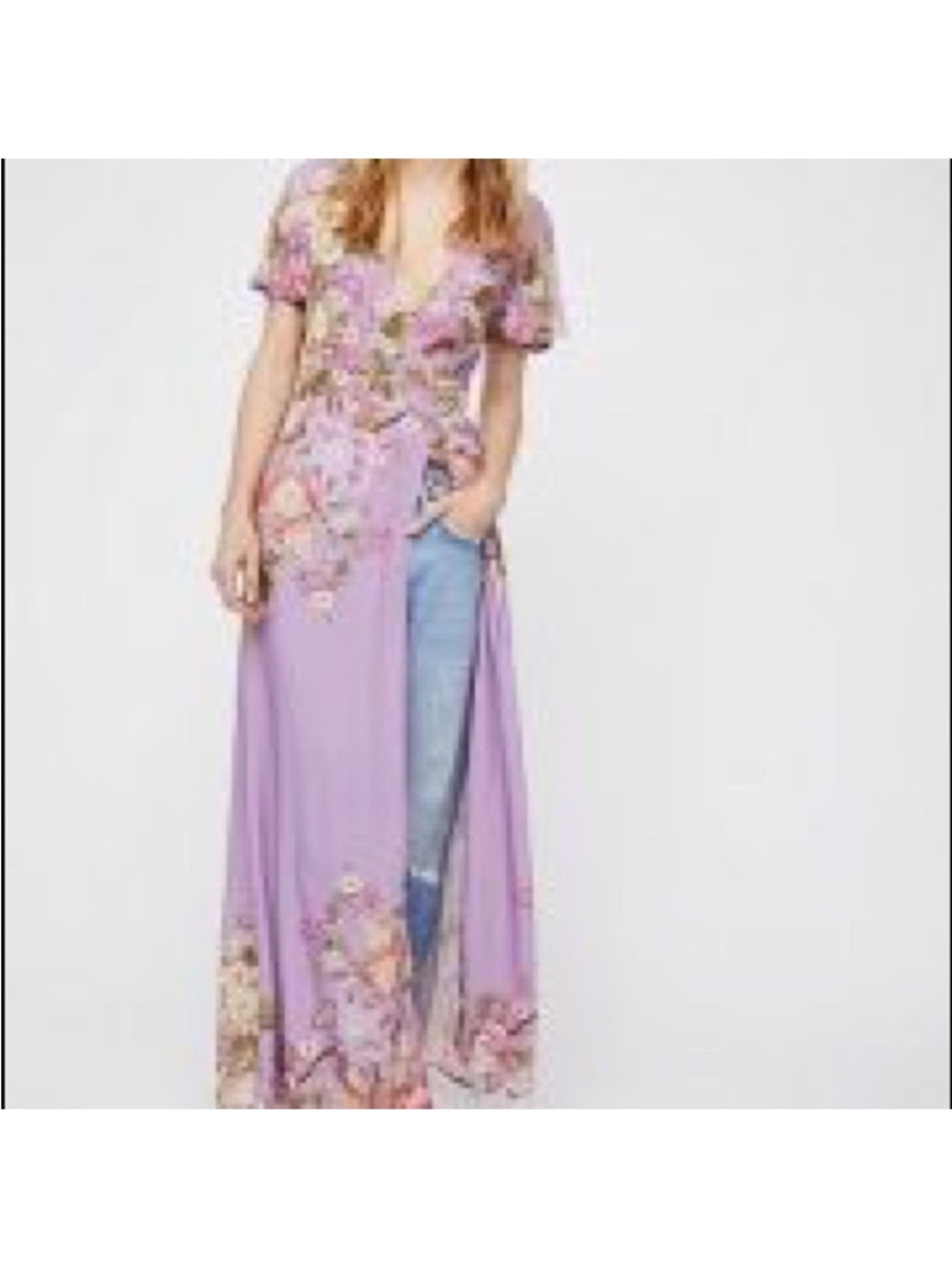 Spell and the Gypsy Blue Skies Maxi Wrap Dress Small - Picture 3 of 4